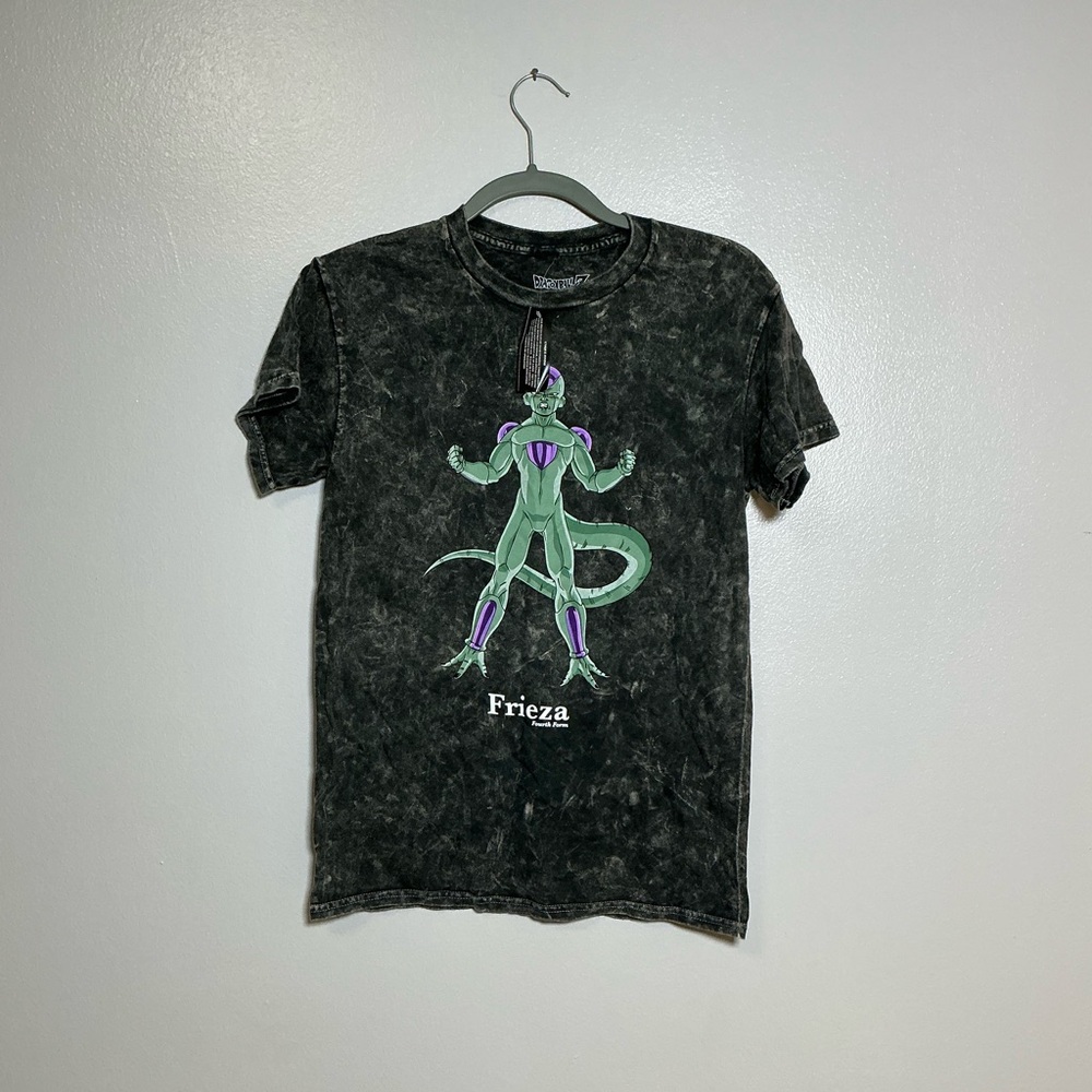 Black Graphic T-Shirt with Frieza Design